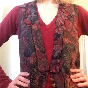 Patterned A. BROD Vintage Vest